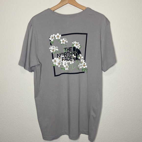 NORTH FACE Mens Himalayan Grey Short-Sleeve T-Shirt w/ Graphic Print, Sz L - Picture 6 of 11